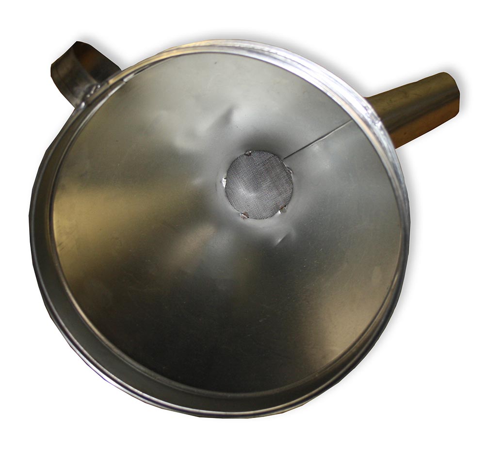 Metalltrichter Verzinkt Mit Sieb – 165 Mm Einfülltrichter Für Benzin, Diesel, Öl & Wasser