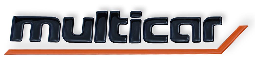 multicar-m24-schriftzug-schwarz-orange-selbstklebend-dm11244 Schriftzug Schwarz / Orange, selbstklebend für Multicar M24 und M25