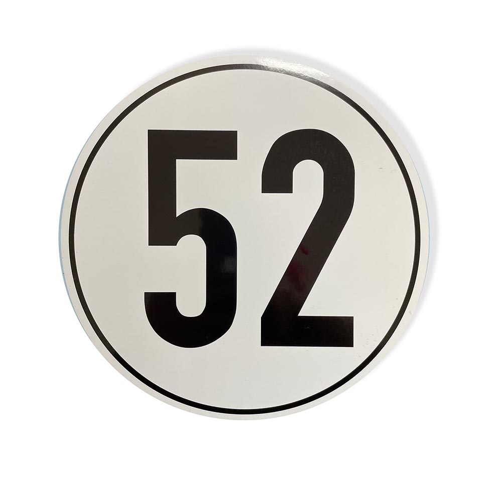 52-km-h-schild-selbstklebend-aufkleber-m13504 52 km/h Schild selbstklebend - Aufkleber