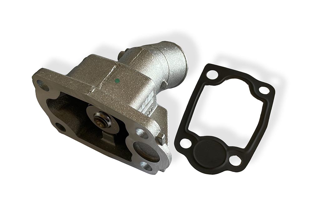 04008160212-01_1 Multicar M30 Fumo M31 E4 / E5 Thermostatgehäuse (Thermostat) inkl. Dichtung